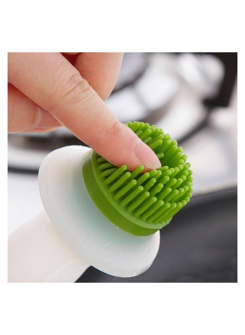 Oil Dispenser Glass Bowl Container and Silicone Pastry Brush for Cooking - Image 4