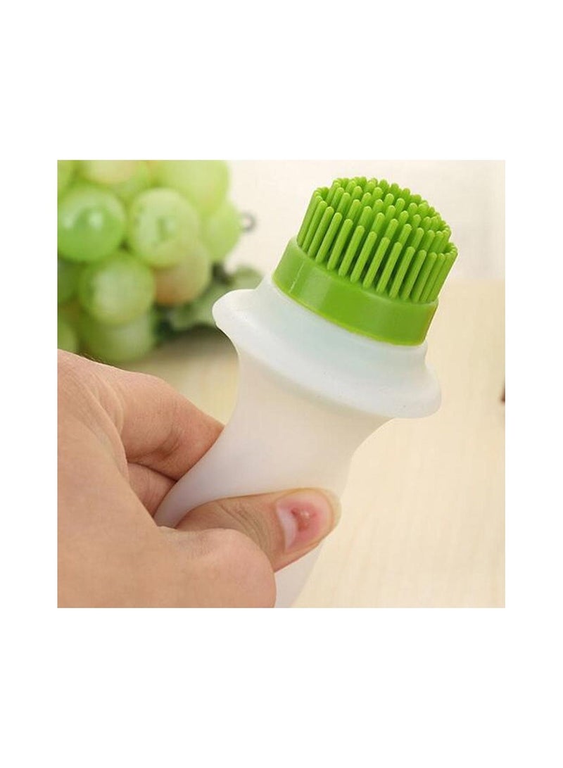 Oil Dispenser Glass Bowl Container and Silicone Pastry Brush for Cooking - Image 2