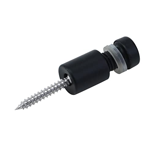Antrader 12 Pack Stainless Steel Glass Standoff 1/2" x 3/4", Wall Mount Standoff Holder Screw Advertise Fixing Nail Sign Mounting Hardware, Matte Black - Image 5