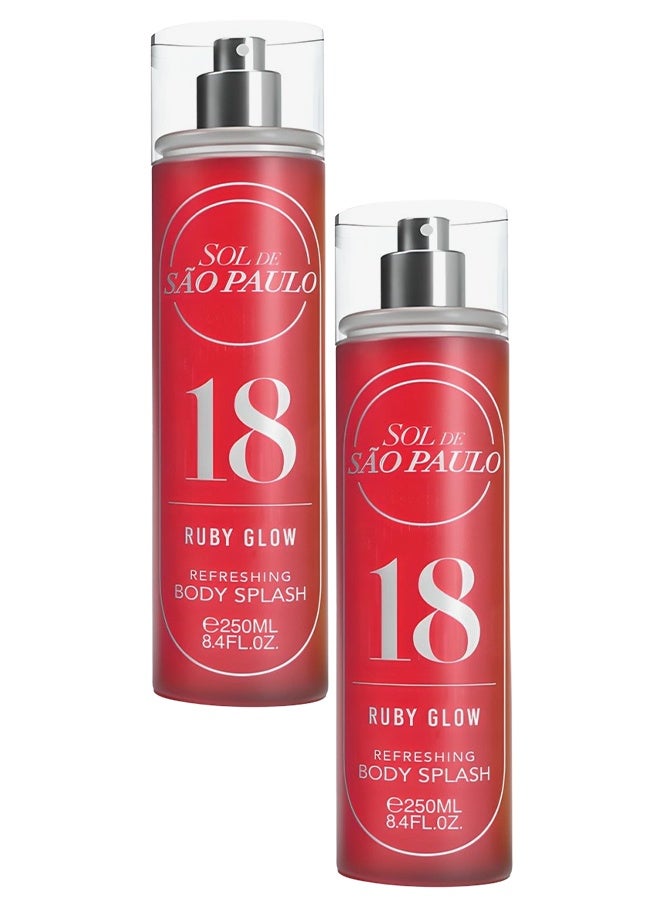 اس او ال 2 قطع معطر الجسم المنعش دي ساو باولو 18 روبي جلو 250 مل - Image 1