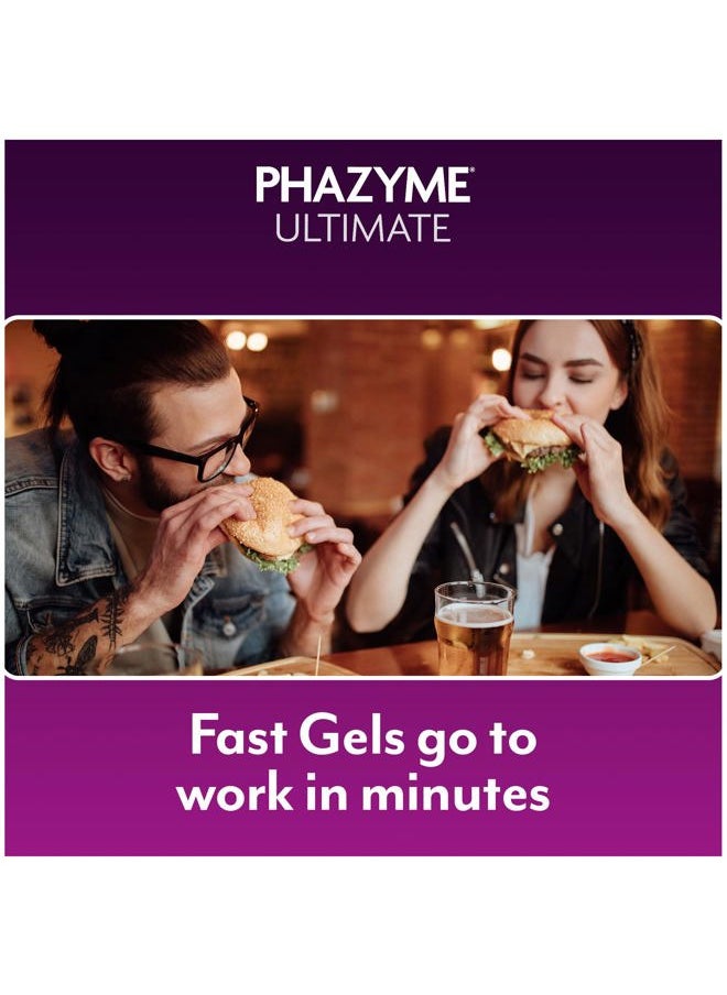 Phazyme - Gas Relief, Ultimate Gas and Bloating Relief for Adults, 500 mg Simethicone Fast Gels, 20 Count - Image 1