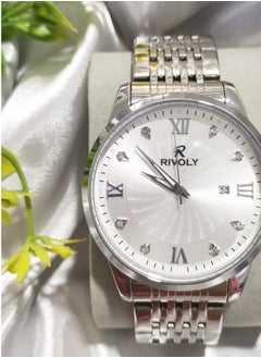 Rivoly Fashionable men's watch with date, stainless steel, waterproof  - Image 2