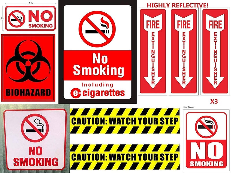 ESPLANADE eSplanade Fire Extinguisher Self Glowing Retro Reflective Sign Sticker Decal  Easy to Mount Weather Resistant Long Lasting Ink Size 4 x 12 - Image 3