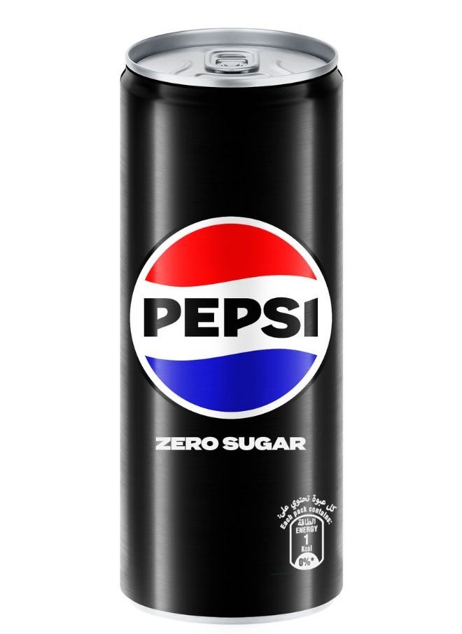 Pepsi - Zero, Carbonated Soft Drink Zero Calories And No Sugar, Cans 330ml - Image 1