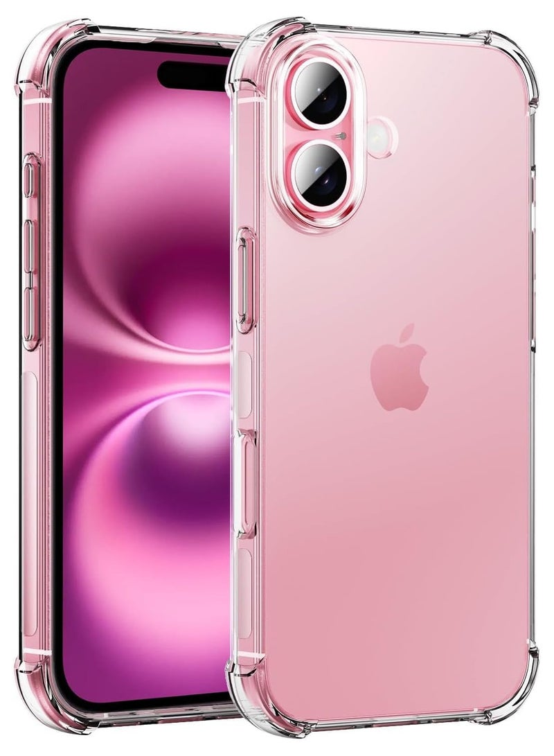 iPhone 16 Clear Case Soft Flexible TPU Shockproof Transparent Back Cover Designed for iPhone 16 - Image 1