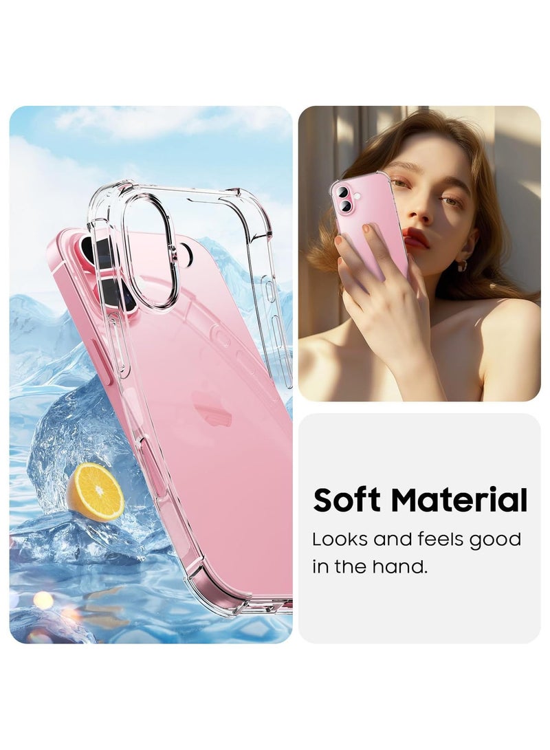 iPhone 16 Clear Case Soft Flexible TPU Shockproof Transparent Back Cover Designed for iPhone 16 - Image 4