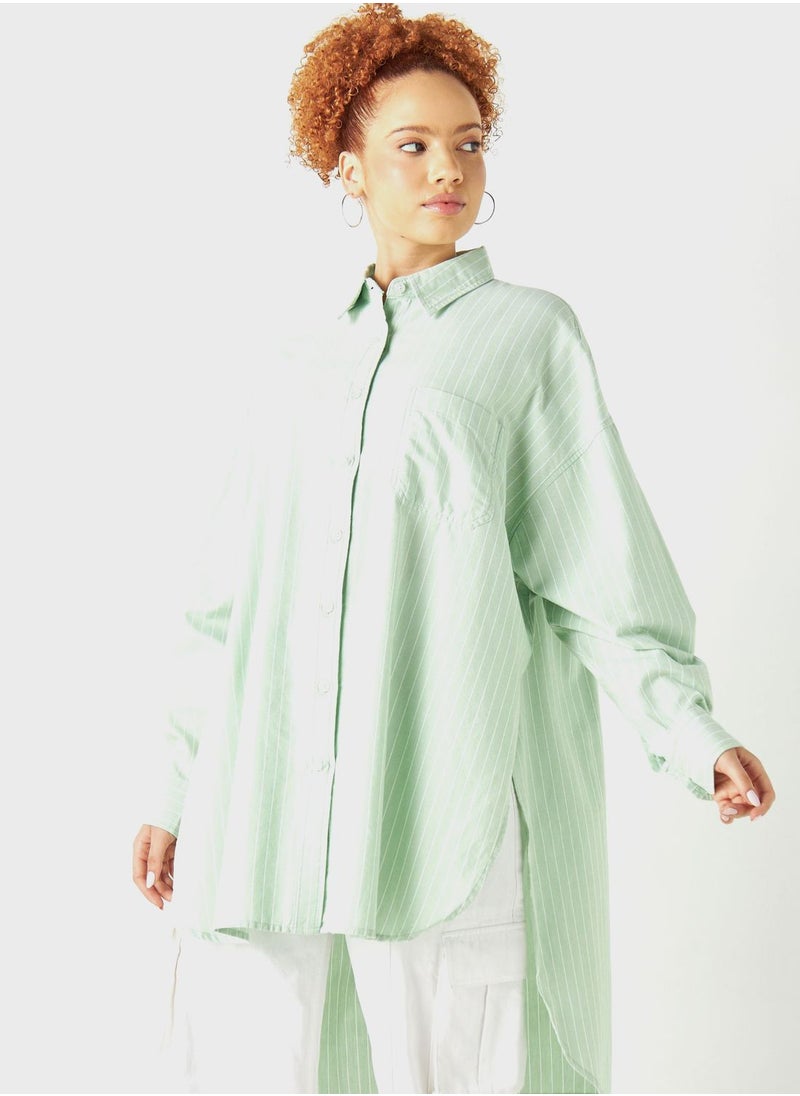 Lee Cooper Striped Denim Shirt  - Image 1