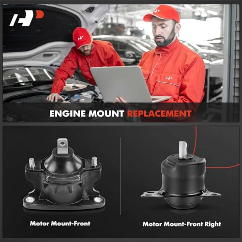 A-Premium 2PCS Engine Motor Mount Kit [DOHC] Compatible with Honda Accord 2013 2014 2015 2016 2017 L4 2.4L, Replace# 50830T2FA01, 50820T2FA01 - Image 2