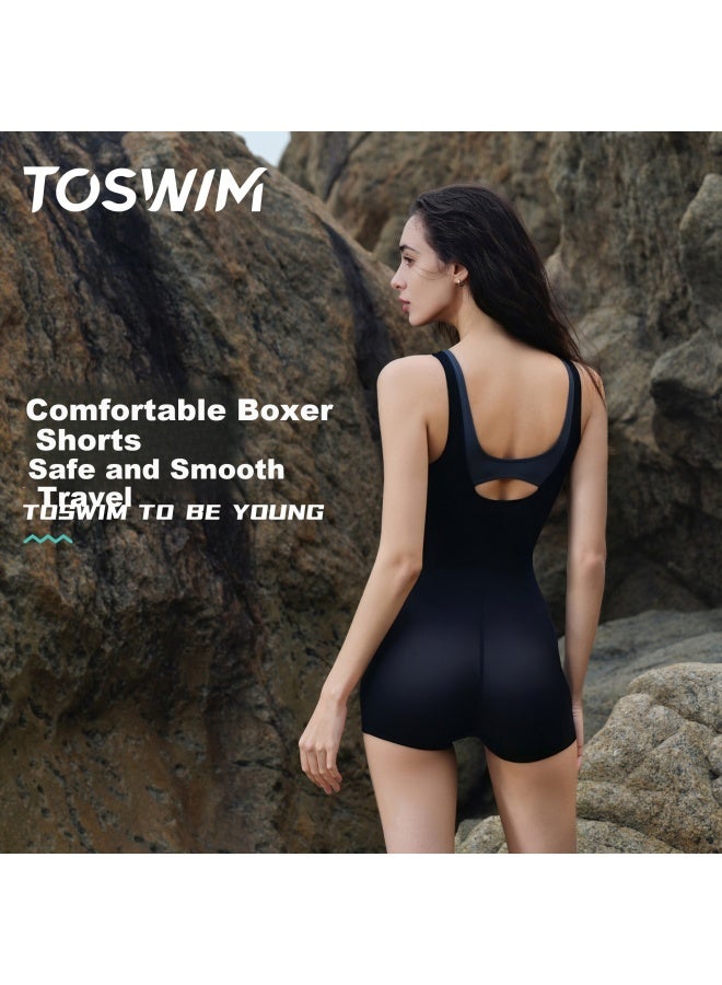 Toswim New Women's Swimsuit Hot Spring Swimwear Beach Vacation Racing Swimsuit Premium Silver Dream Starry XL - Image 4