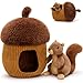 MorisMos Hide and Seek Squirrel Plush Toy Set 118 Interactive Acorn Hideout with 79 Stuffed Squirrel Woodland Stuffed Animal for Cuddle Play Perfect Birthday for Girls Boys - Image 2