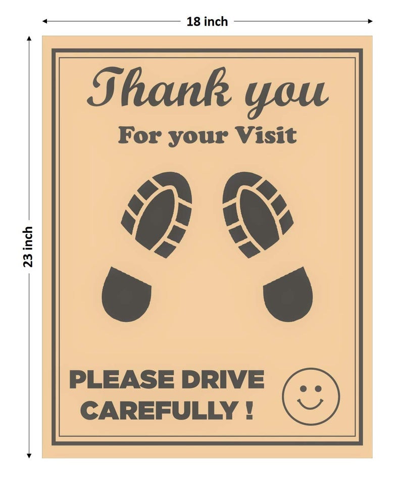 PACKSHARK Car Disposable Paper Foot Mat, Universal Size for All Cars, Trucks, SUVs, Car Printing Papers Sheets Car Floor Mats, Paper Interior Automotive Mats, Brown (Pack of 40) - Image 2
