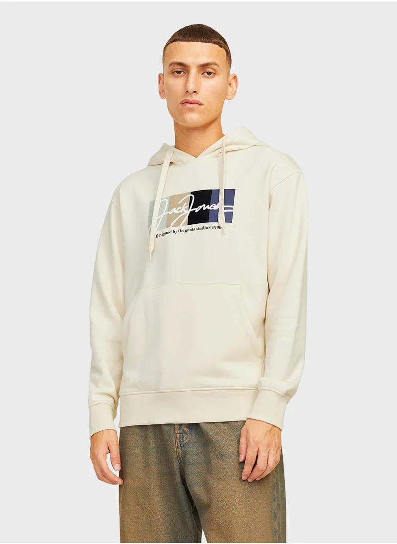 JACK & JONES Jorportland Logo Hoodie