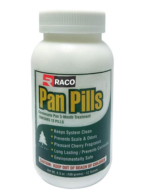 A/C Condensate Pan Treatment Tablets, Fast-Acting A/C drip pan 12 pcs Tablets Control Odors, Plugged Drains, and Overflow