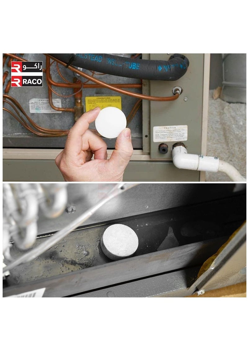 RACO - A/C Condensate Pan Treatment Tablets, Fast-Acting A/C drip pan 12 pcs Tablets Control Odors, Plugged Drains, and Overflow - Image 1
