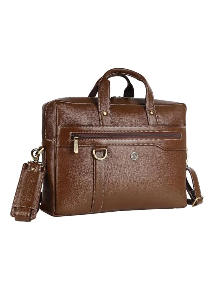 HAMMONDS FLYCATCHER Leather Executive Office Bag - Shoulder Laptop Messenger Bag for Men - Fits MacBook, Notebook up to 16 Inch - Crossbody Handbag with Shoulder Straps |  LB201_MH | S5RT