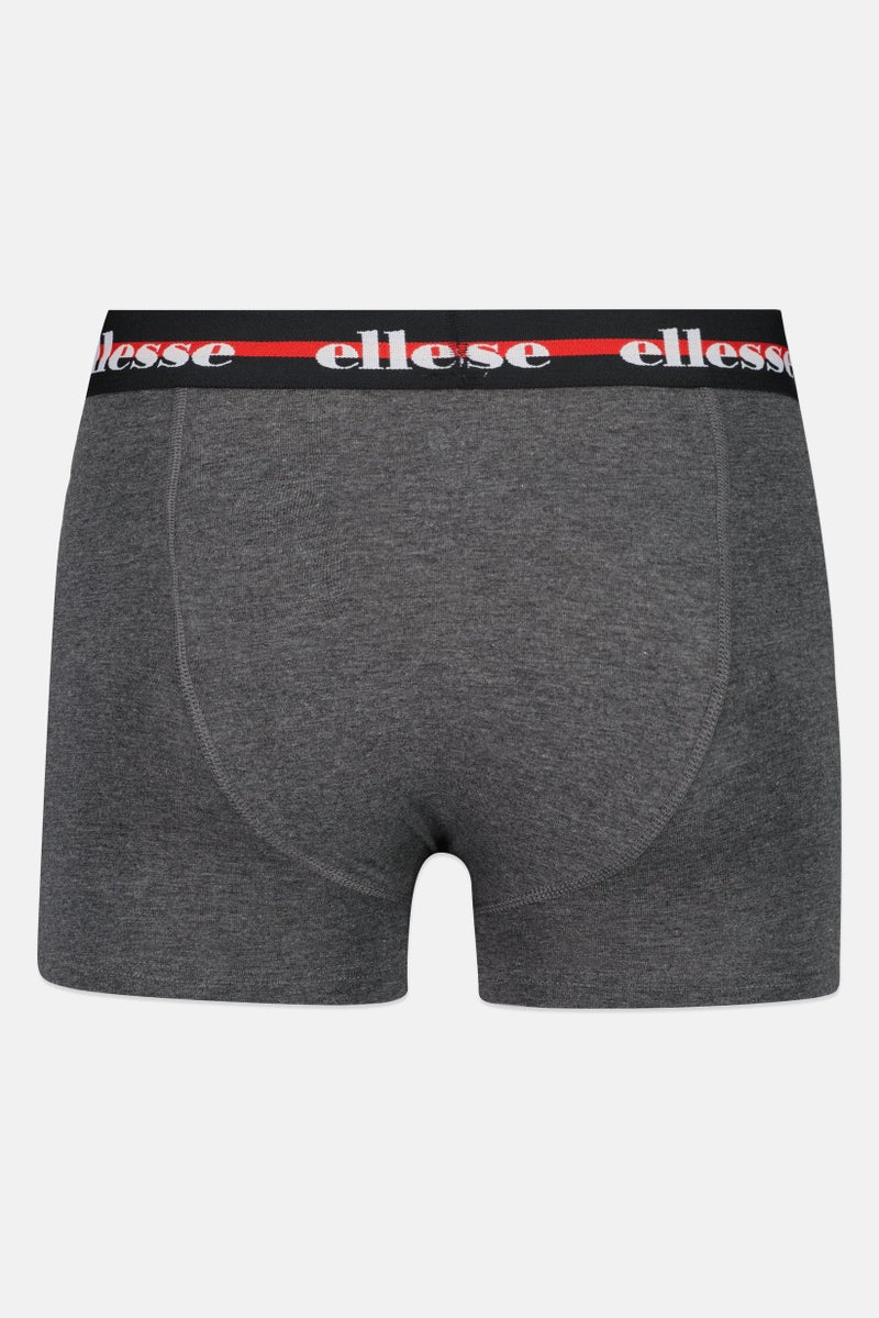 Ellesse Men 3 Pieces Brand Logo Trunks, Multicolor - Image 2