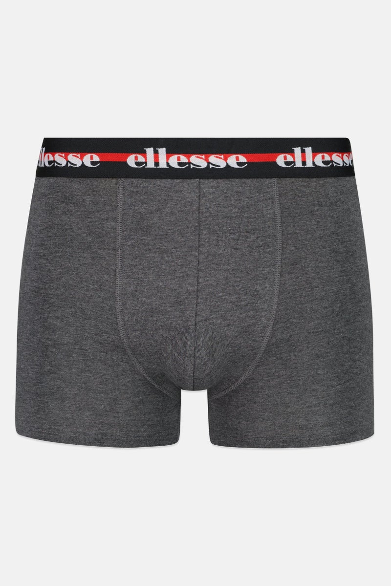 Ellesse Men 3 Pieces Brand Logo Trunks, Multicolor - Image 5