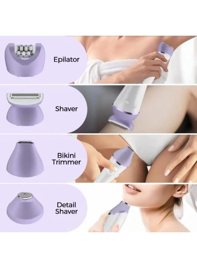 Denx Multifunctional DENX DX1377 Hair Removal & Skin Care Device – Epilator, Facial Shaver, Callus Remover & More - Image 2
