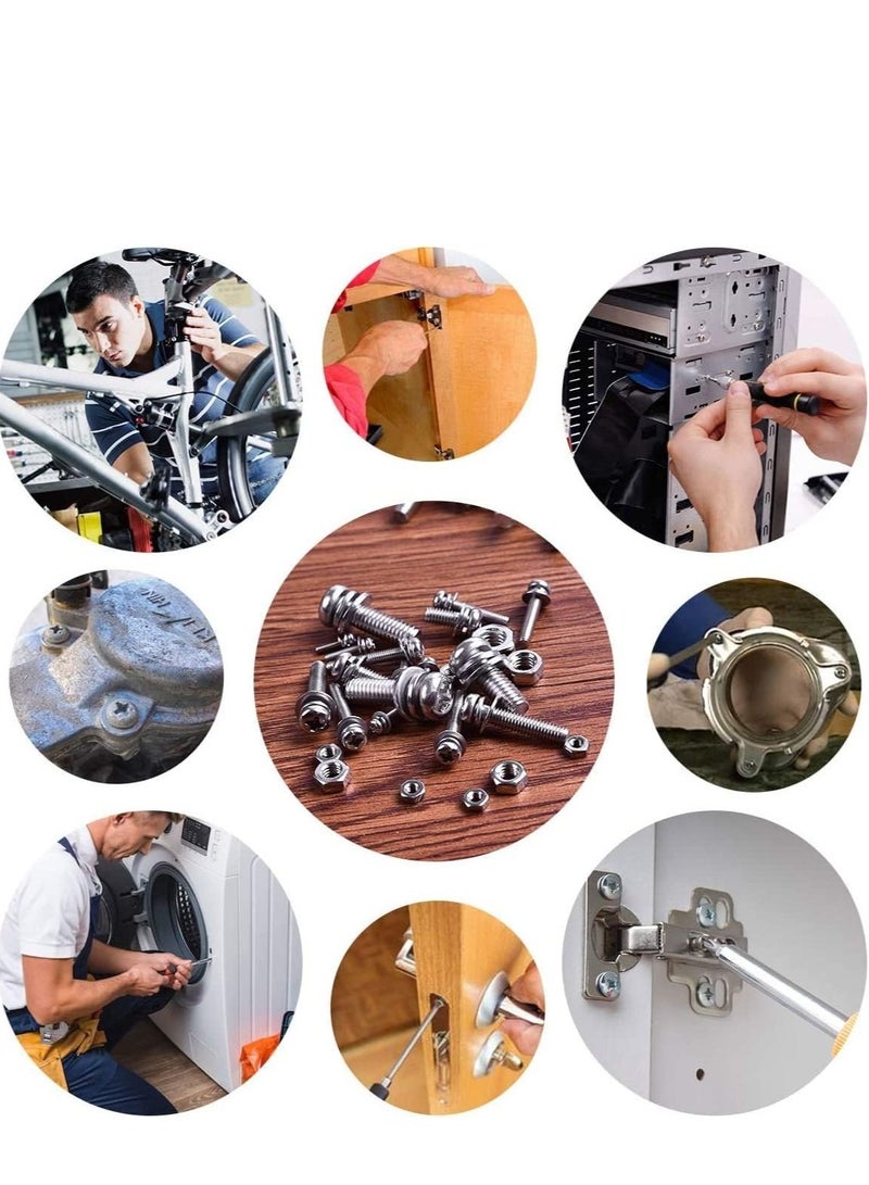 RACO Machine Screws/Bolts Stainless Steel Round Head Phillips Screws Muliti Purpose Use (5, 4x20mm) - Image 2