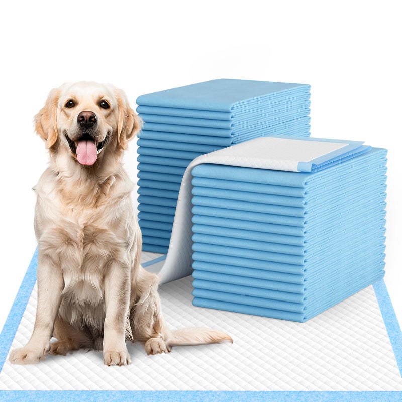 IMMCUTE Dog Pee Pads Extra Large 28"x34", X-Large Training Puppy Pee Pads Super Absorbent & Leak-Proof, XL Disposable Pet Piddle Pad and Potty Pads for Dogs, Puppies, Doggie (60 Count) - Image 1