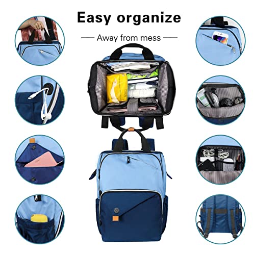 Hap Tim Travel Backpacks, Blue - Image 4