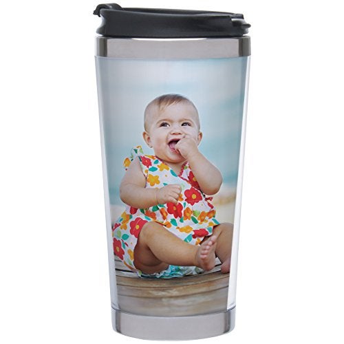 Thermo-Temp Photo Stainless Steel Travel Tumbler - Create Your Own - Image 1
