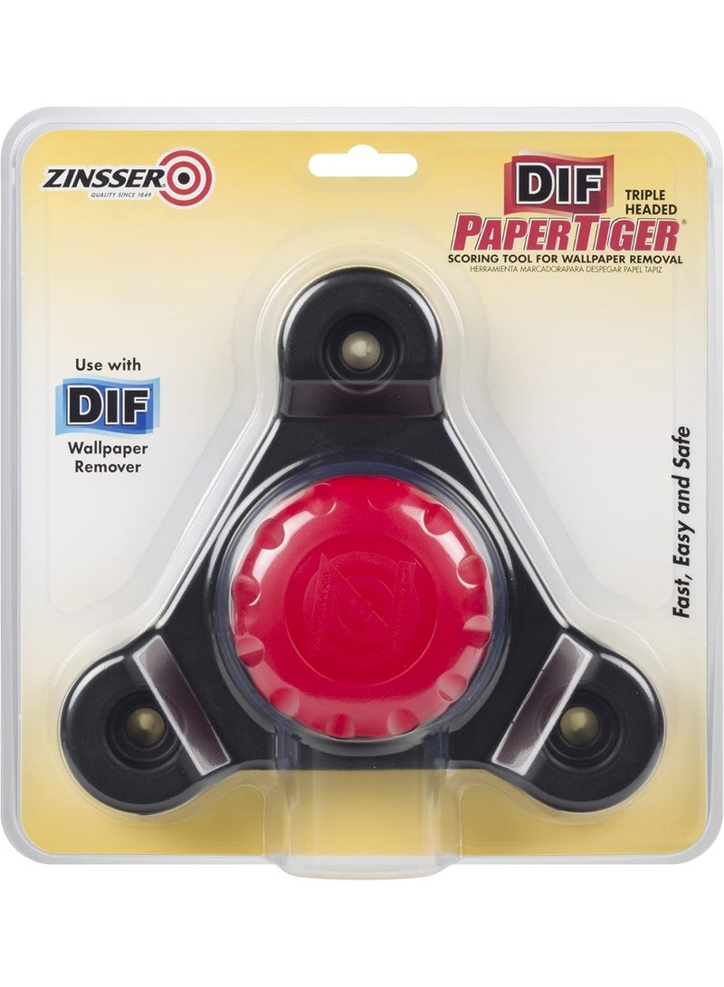 Zinsser Zinsser 02976 Zinsser, PaperTiger 3-Head Wallpaper Removal Scoring Tool  - Image 1