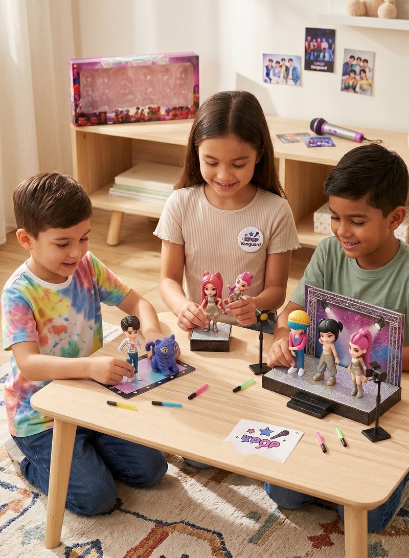 REZZOSS KPOP Demon Hunters 6-Piece Mini Action Figure Set – 10cm K-Pop Idol Collectible Dolls KPOP Figures | Premium PVC Toy Figures for Kids, Girls & Fans | Vibrant Music Group Inspired Desk Decoration | Best Birthday, Christmas & Eid Gift for Teens & Collectors - Image 2