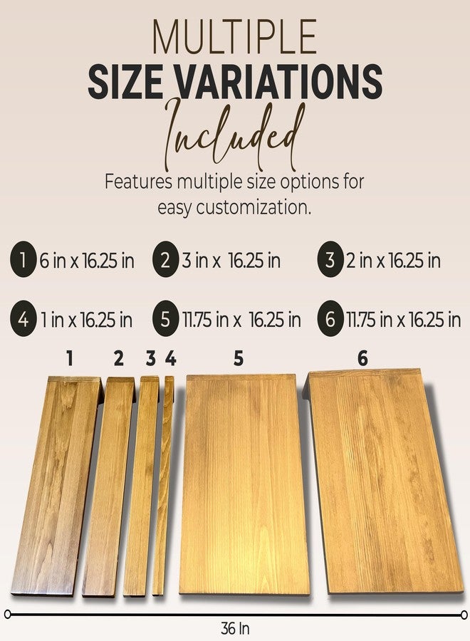 LEAPOAK Wood Shelf Cover Brown - Image 2