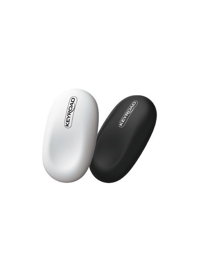Keyroad Eraser, Soft Tip, White & Black, Keyroad Model KR971788 - Image 1