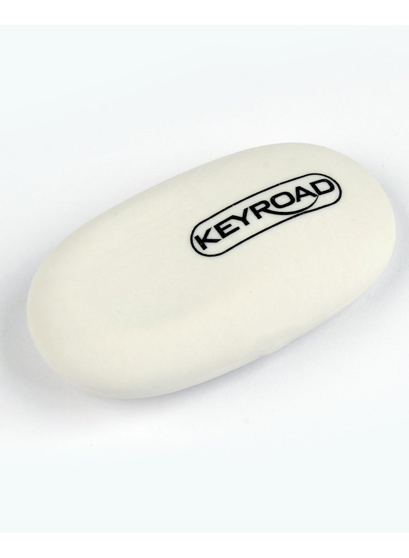 Keyroad Eraser, Soft Tip, White & Black, Keyroad Model KR971788 - Image 3