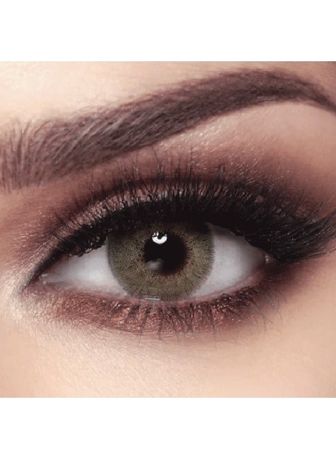 Bella Elite Silky Green 3 Months Disposable Contact Lenses, Colored Contact Lenses, Cosmetic contact lenses, Green Contact Lenses, Pack Of 2 - Image 1