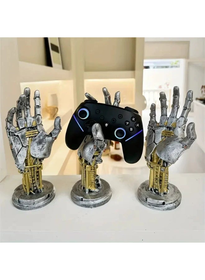 Cyberpunk robotic arm game controller stand, headphone storage rack, desktop decoration, room storage artifact - Image 2