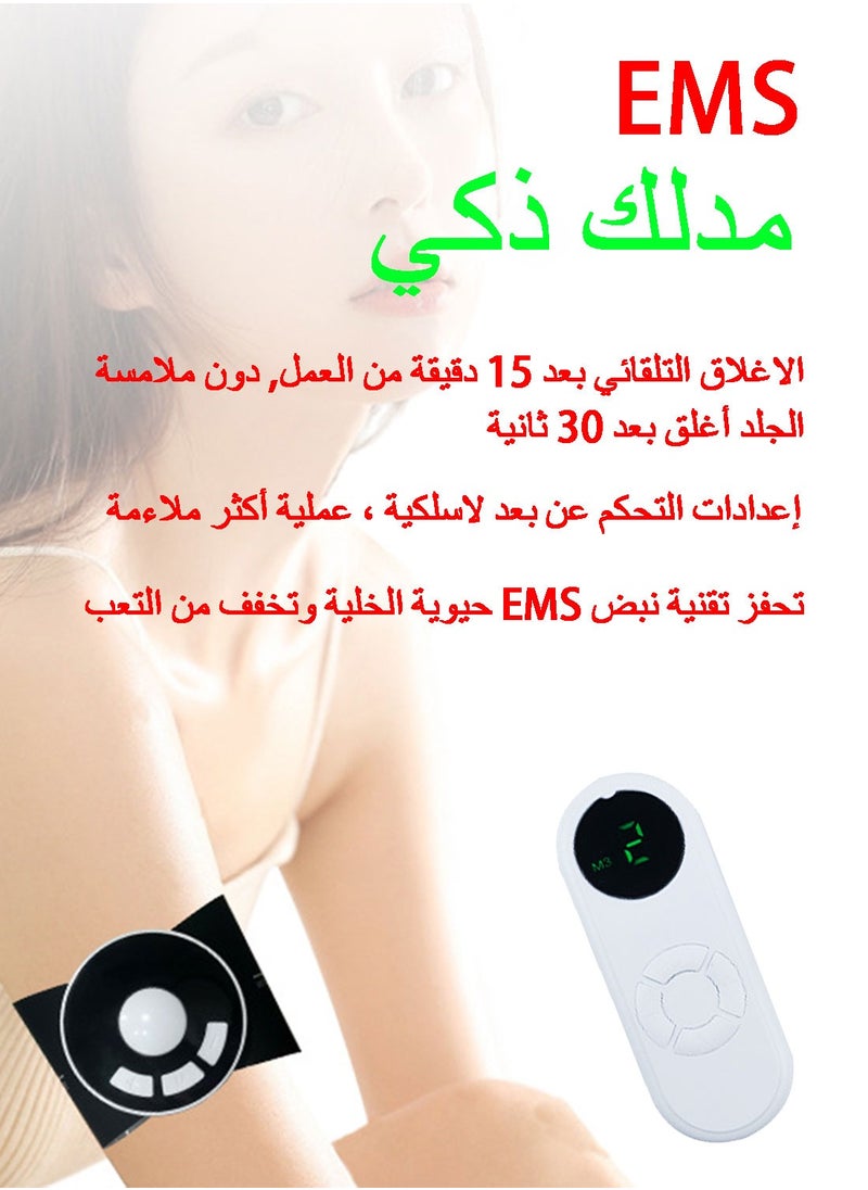 Syarme Neck Massager, Wireless TENS Unit Muscle Stimulator, Rechargeable Compact Unit EMS Muscle Stimulator, 8 Modes 18 Force Adjustment - Black  - Image 3