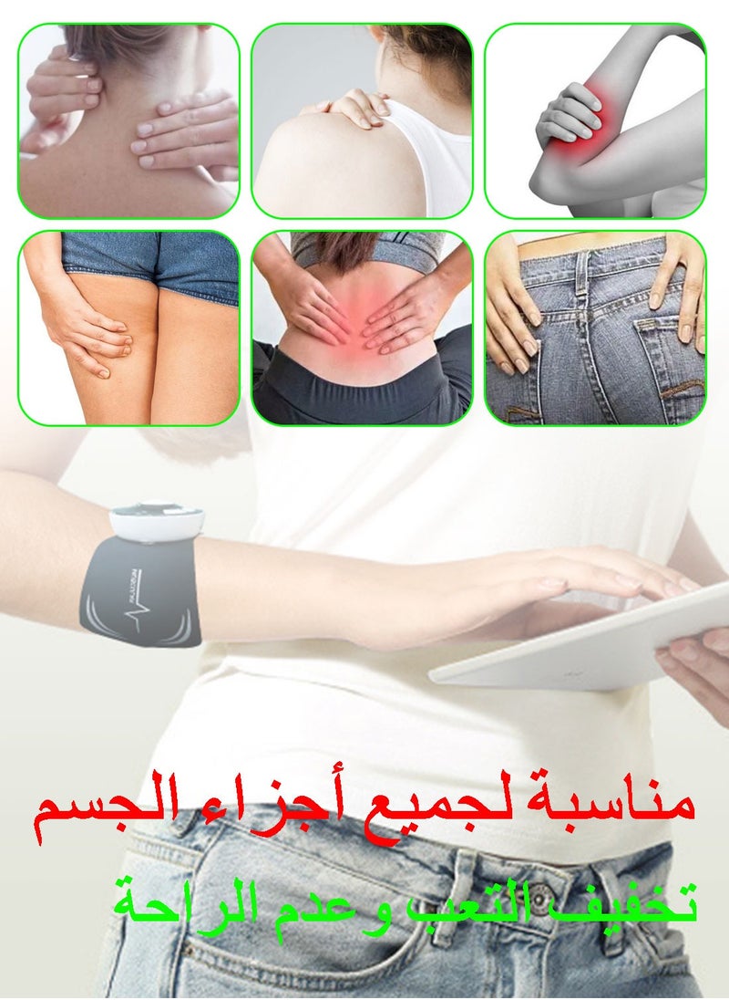 Syarme Neck Massager, Wireless TENS Unit Muscle Stimulator, Rechargeable Compact Unit EMS Muscle Stimulator, 8 Modes 18 Force Adjustment - Black  - Image 5