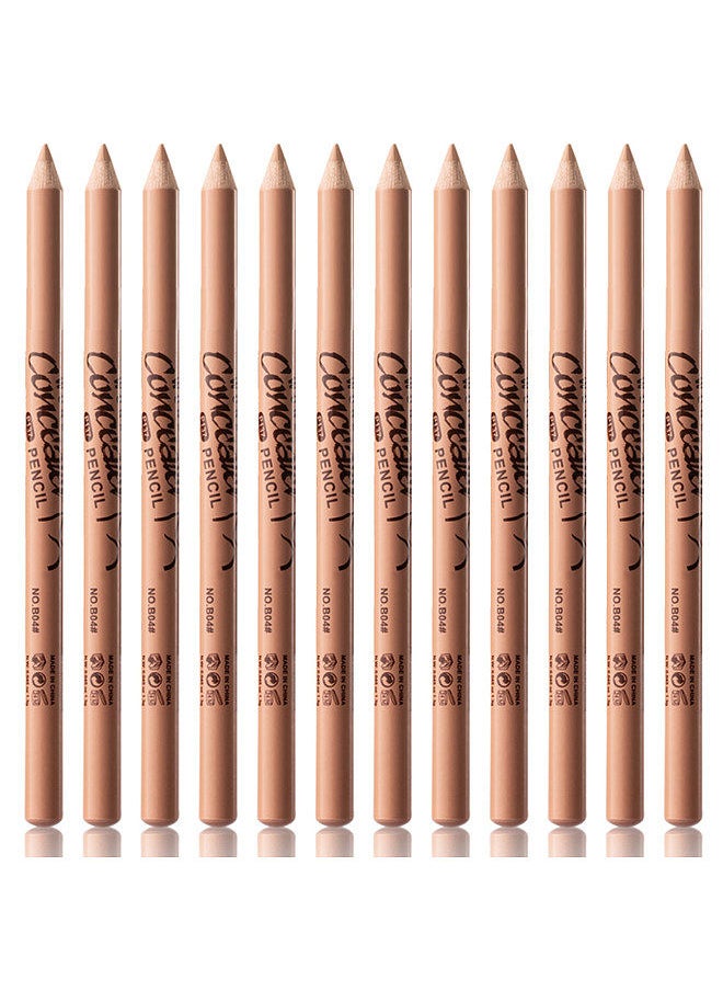 Menow - MENOW 12Pcs x 1.3g Wooden Pole Concealer Pencils Under-eye Pen Full Coverage Hide Imperfections Waterproof Long-lasting Highlight Pen - Image 1