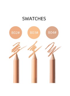 Menow MENOW 12Pcs x 1.3g Wooden Pole Concealer Pencils Under-eye Pen Full Coverage Hide Imperfections Waterproof Long-lasting Highlight Pen  - Image 4