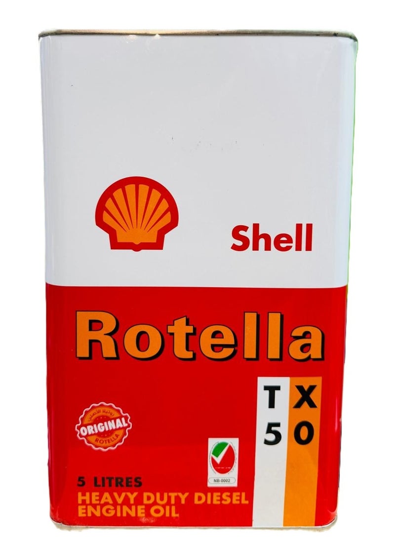 شل زيت محرك الديزل روتيلا 20دبليو50 5 لتر - Image 1