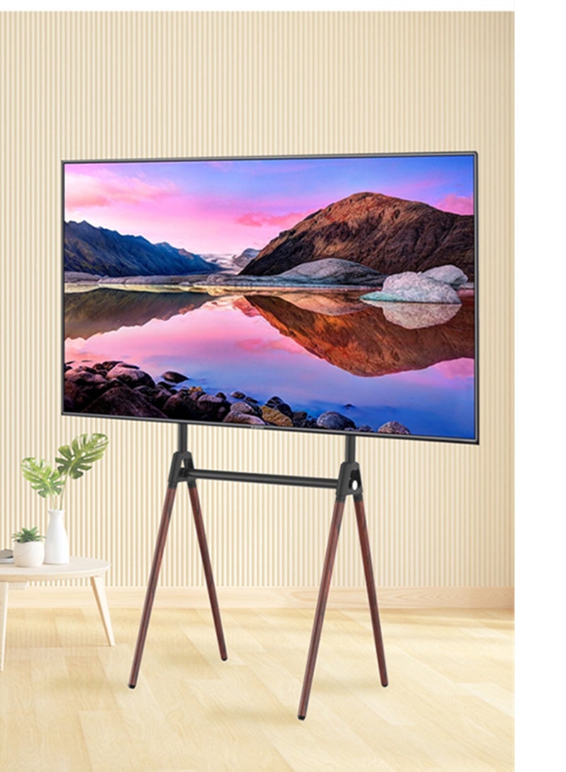 هيكسدريم حامل تلفزيون متحرك فني لشاشات LCD وLED وOLED مقاس 40 إلى 80 بوصة اكتشف الحامل الأرضي متعدد الاستخدامات والمتين للشاشات الكبيرة، مثالي للمكاتب والمعارض والمسارح المنزلية - Image 1