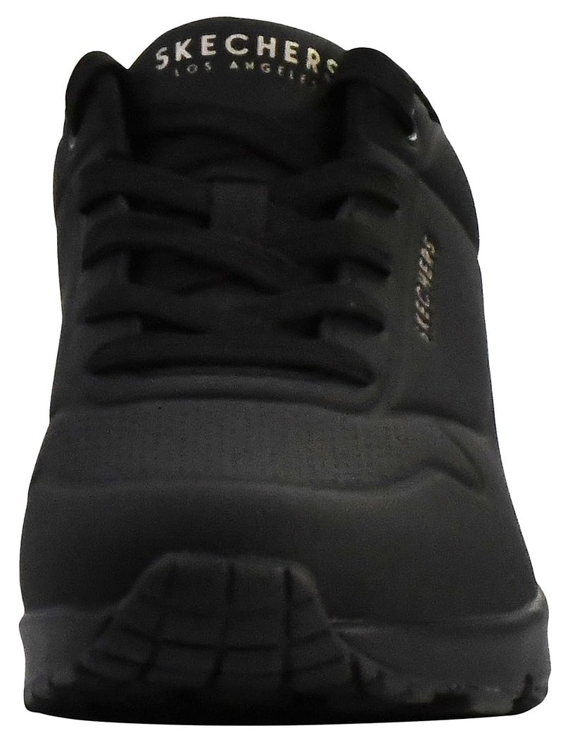 SKECHERS حذاء سنيكرز سكيشرز للنساء أونو-ستاند أون إير، أسود/أسود، 6 - Image 2