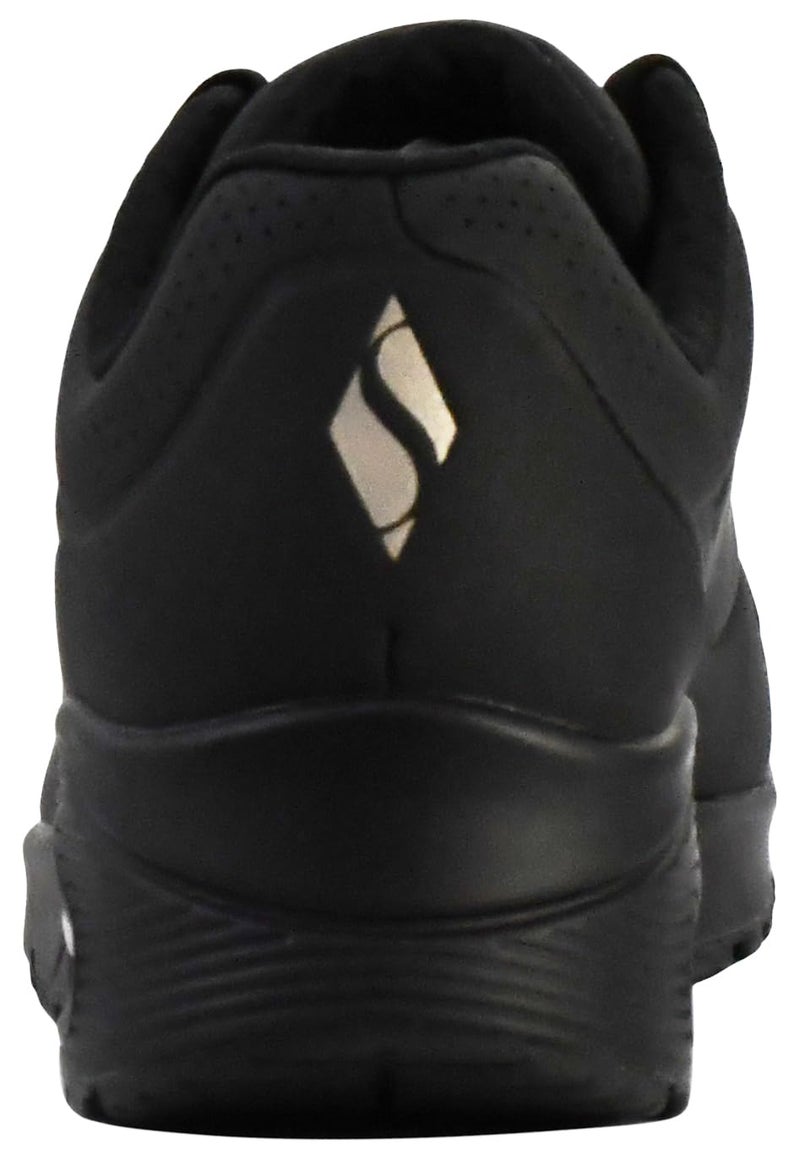 SKECHERS حذاء سنيكرز سكيشرز للنساء أونو-ستاند أون إير، أسود/أسود، 6 - Image 3
