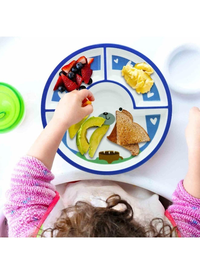 DINEWELL طبق دائري للأطفال بتصميم باندا من داينويل، DWC3011PAN، 10" - Image 5