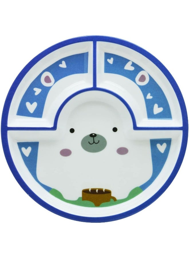 DINEWELL طبق دائري للأطفال بتصميم باندا من داينويل، DWC3011PAN، 10" - Image 1