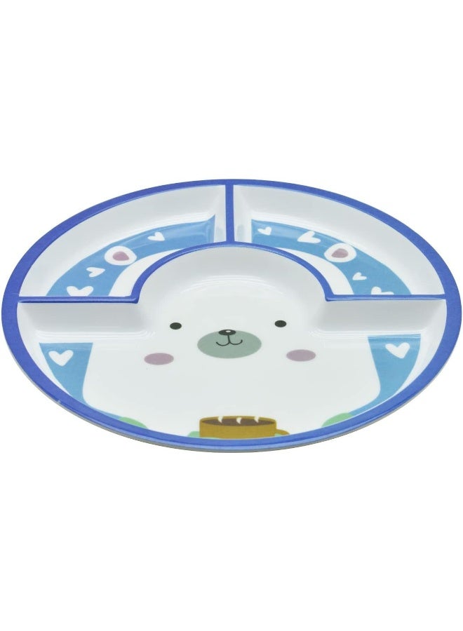 DINEWELL طبق دائري للأطفال بتصميم باندا من داينويل، DWC3011PAN، 10" - Image 4