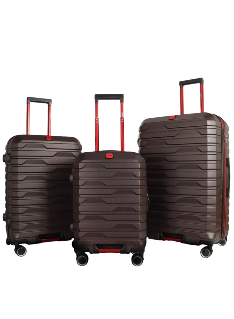 ستارجولد مجموعة أمتعة فاخرة مكونة من 3 قطع، حقيبة سفر بقفل TSA، خفيفة الوزن، قابلة للتوسيع ومتينة، عجلات دوارة 360 درجة - Image 1