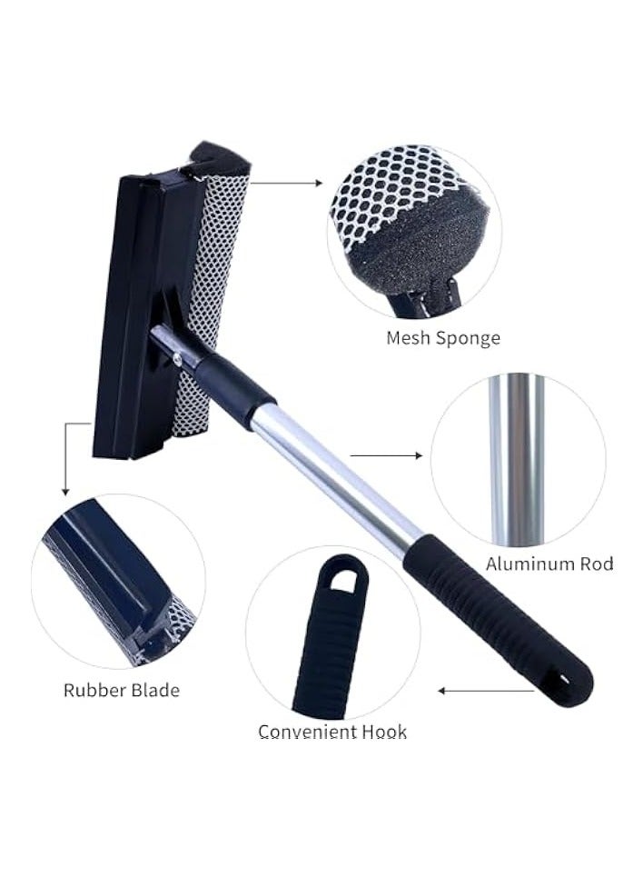 erorex 2Pcs Glass Wiper Glass Cleaning Brush Professional Double Glazed Window Squeegee Scraper for Car Windshields and Window Cleaning Tool - Image 3