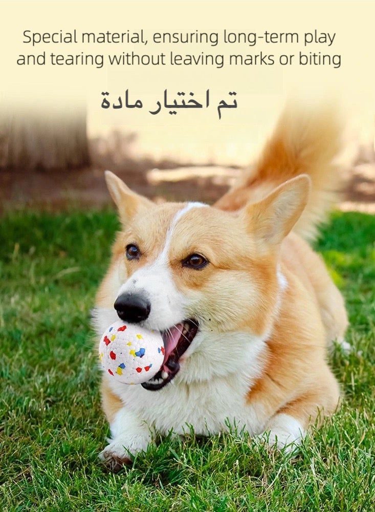 ٣ قطع ألعاب كلاب لا تُكسر (٧٫٦ سم / ٣ بوصة) - كرات مرنة عائمة للعض الشديد، ألعاب حيوانات أليفة آمنة للكلاب الصغيرة/المتوسطة/الكبيرة - Image 3