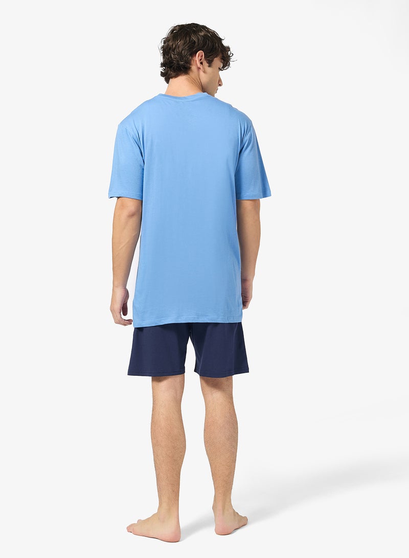 سفنتي فايف طقم بيجامة تي شيرت وشورت - Image 2