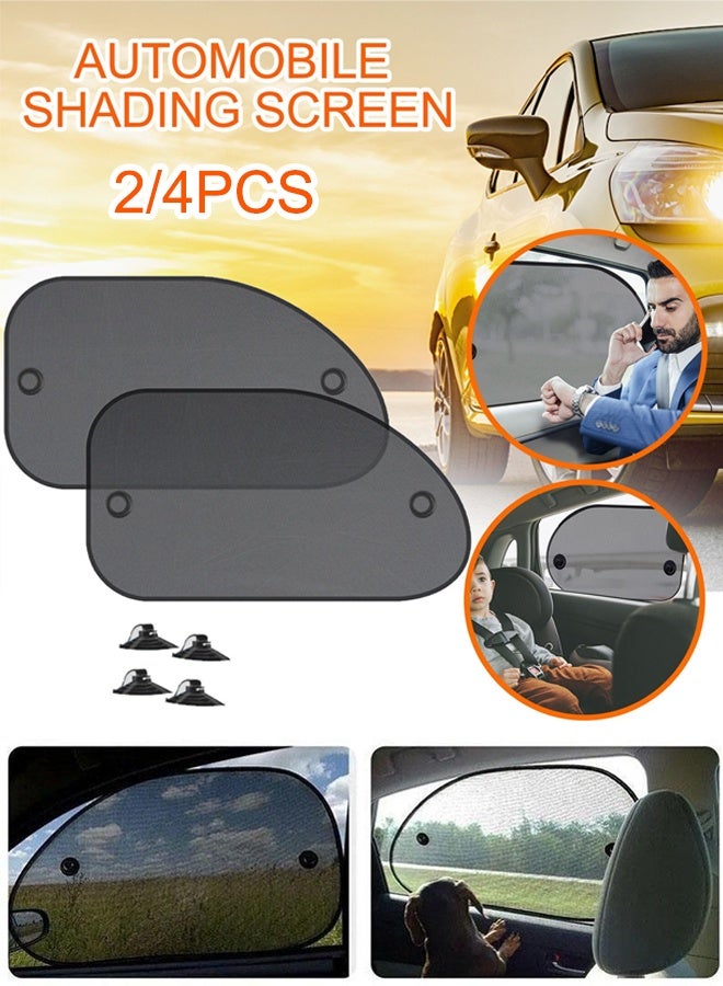 ٢/٤ قطع واقي شمس مظلة نافذة السيارة مظلة زجاج أمامي للسيارة مظلة شبكية للنوافذ مظلة نافذة جانبية خلفية للسيارة مظلة نافذة أمامية للسيارة حماية من الأشعة فوق البنفسجية إكسسوارات السيارات للسيارات والشاحنات والسيارات الرياضية متعددة الاستخدامات - Image 1