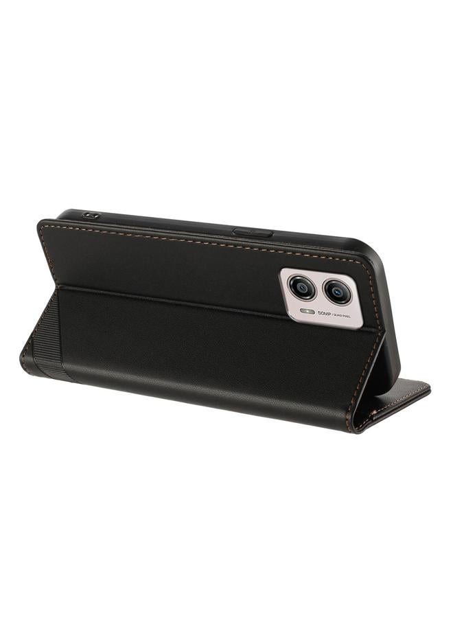 S-TOP Case For Motorola Moto G53 Embossed Multi-functional Wallet Retro Leather Phone Case - Image 3